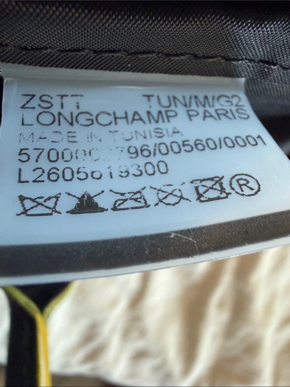 Longchamp Black Tote with Yellow Trim - Picture 12 of 12